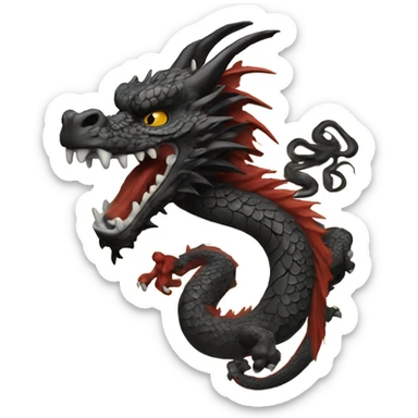 Yakuza tatto dragon sticker