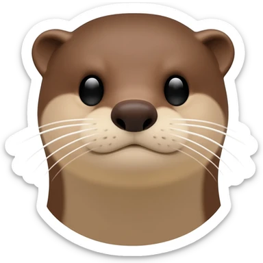 otter head, judge's gavel sticker