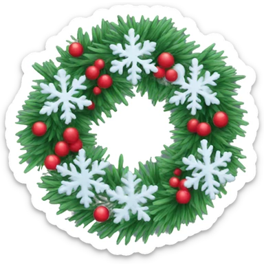 Winter wreath  sticker