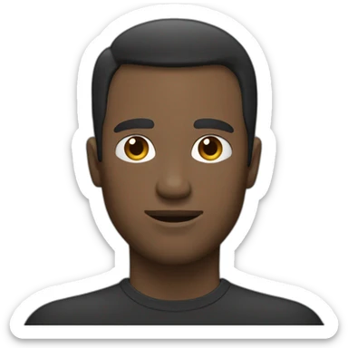 Un homme noir qui ce serre la main d'un homme blanc sticker