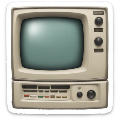 vintage monitor sticker