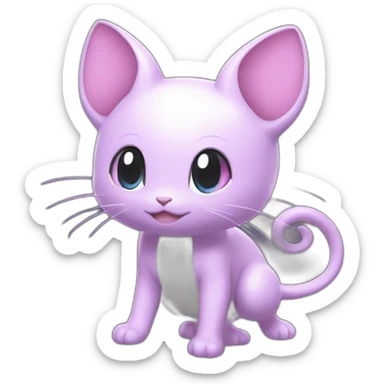 Pokémon Mew Shiny sticker