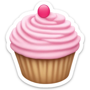 Light pink cupcake sticker
