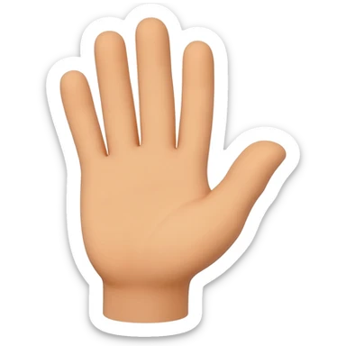 hand reaching up black and white sticker