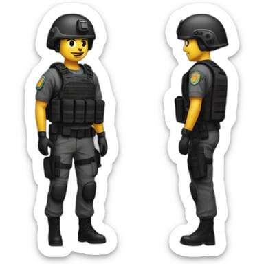 Security forces intercepted an individual wearing an explosive device worn on the body. sticker