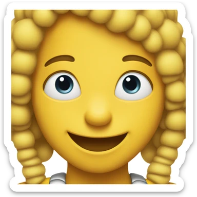 smile honeybee sticker