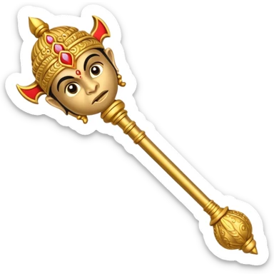 Hanuman gada emoji mace sticker