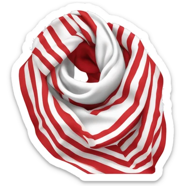 Foulard scout rouge et blanc  sticker