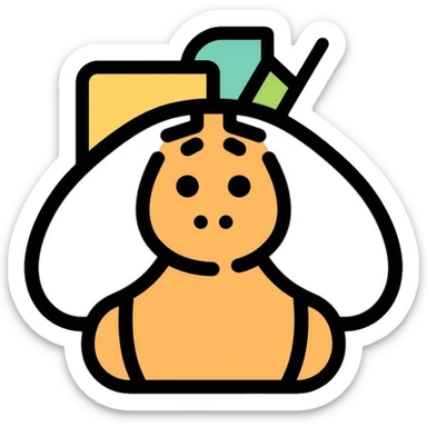 English language learning symbol sticker