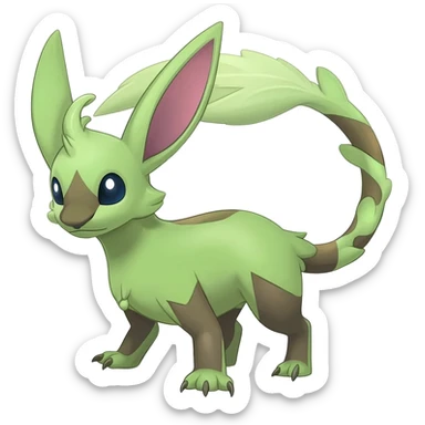  exotic tropical cyber-Stitch-Noibat-Trico-Fakémon-Pokémon-Vernid-creature sticker