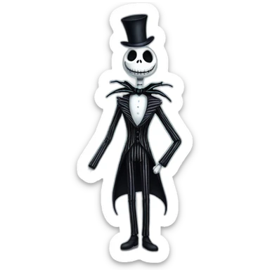 Jack Skellington Tim Burton sticker