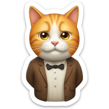 cat-anton-orange-fatty-director sticker