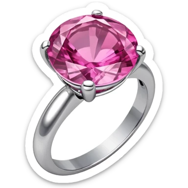 This emoji needs to be a bink engagemwnt ring. So 💍 but with a pink stone sticker