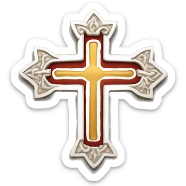 Macedonian orthodox cross sticker