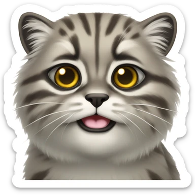 Pallas cat sticker