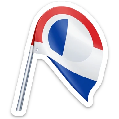 French flag with no entry sign overlaid, keep original flag intact sticker