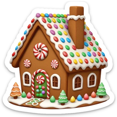 Gingerbread house sticker