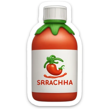 Sriracha sticker