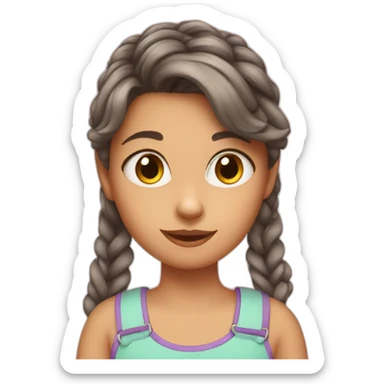 Five year kid Anastasia cat lover sticker