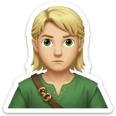link from ocarina of time sticker