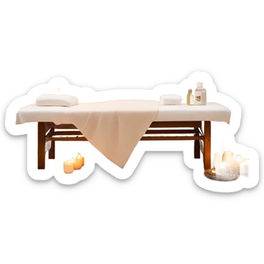 Massage on the table aesthetic  sticker
