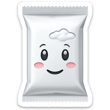 Salt packet sticker