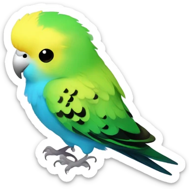 cute little budgie sticker