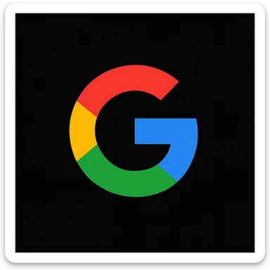 make golo of "IMAGEN 4" with googles G, black background sticker