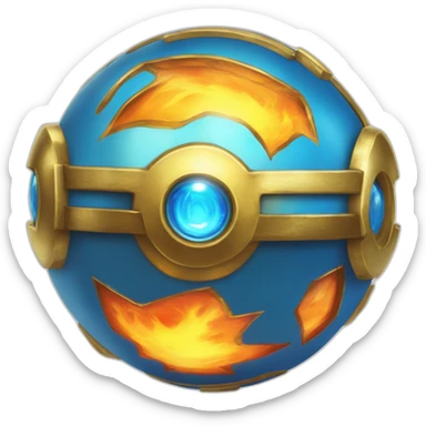 Pokemon Game LootCase Color Blue Fire Flame Rich Treasure Legendary Epic Pokeballs and Pokemons Inside this have Shiny Glow sticker