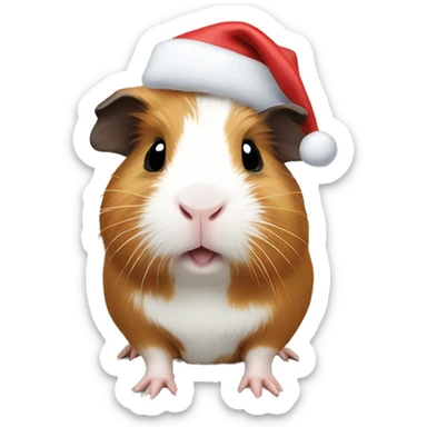 Guinea pig Christmas  sticker