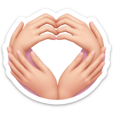 Two stylized arms forming a soft circle, as if hugging an invisible person. Warm pastel palette, minimal details. sticker