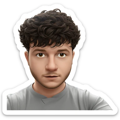 portrait of a male chef sticker