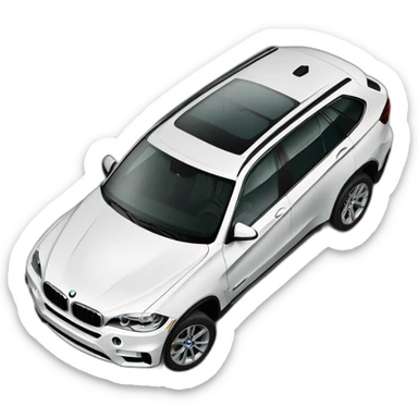 BMW X5 white sticker