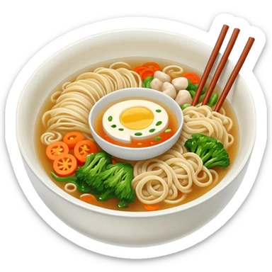 Sujebi of korean food sticker