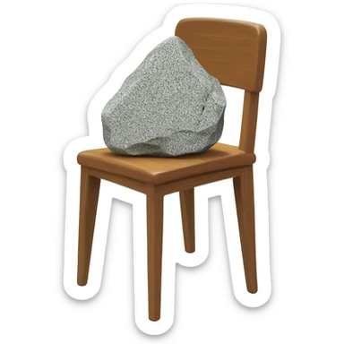 rock on a chair sticker