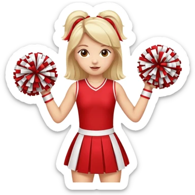 cheer leader dress sticker