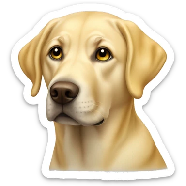 Yellow lab sticker