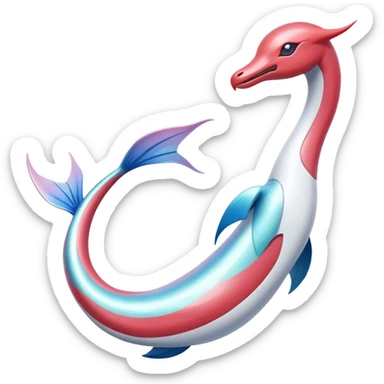 Milotic-Latias-Fakémon-hybrid-creature (full body)  sticker