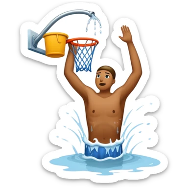 Getting dunked on  sticker