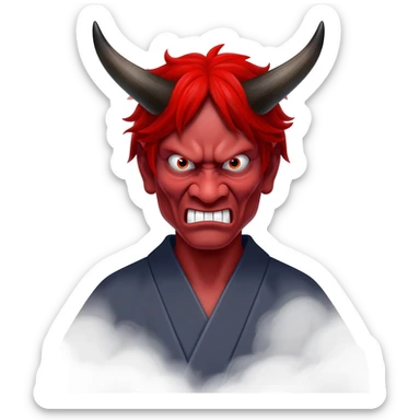 Japanese ogre (oni) sticker