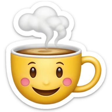 Café emoji iPhone  sticker