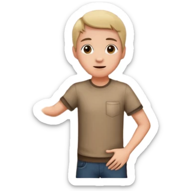 persona abriendo peurta sticker