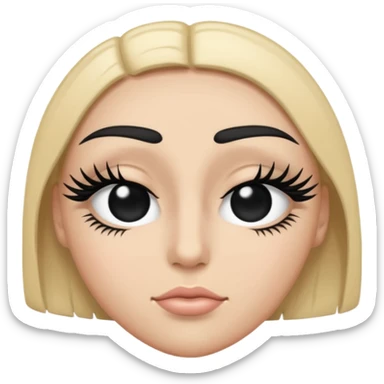I want a version of the "single eye" generic unicode emoji but the eye is shut, eye lids down over the eye... not human face... like its just the eye ball, well you can see a bit of the eye lashes as well... I just want a version of this emoji where the eye is closed sticker