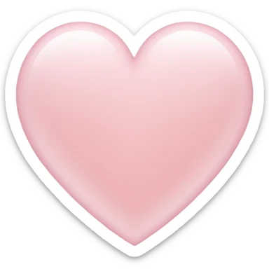 Light pink heart sticker