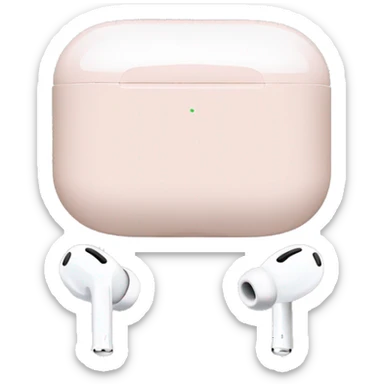 light pastel pink AirPods pro max sticker