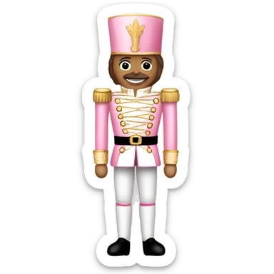 Light pink nutcracker sticker
