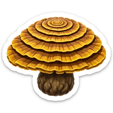 Turkey Tail happy sticker