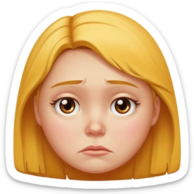 Sad girl with cellulite sticker