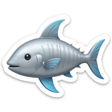Emoji of Sunfish (also known as moonfish) sticker