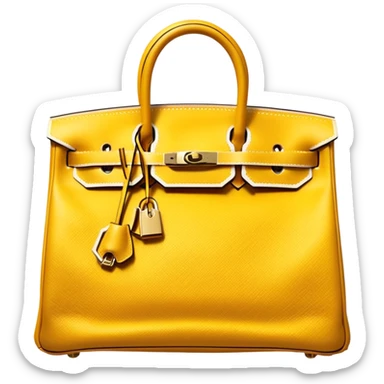 hermes birkin gold color bag sticker
